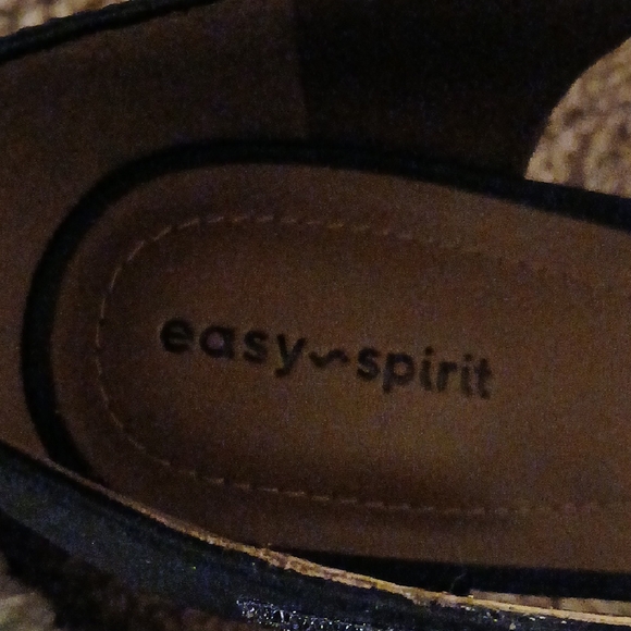 Easy Spirit Black Mary Jane Heels Genuine Leather - Picture 2 of 9